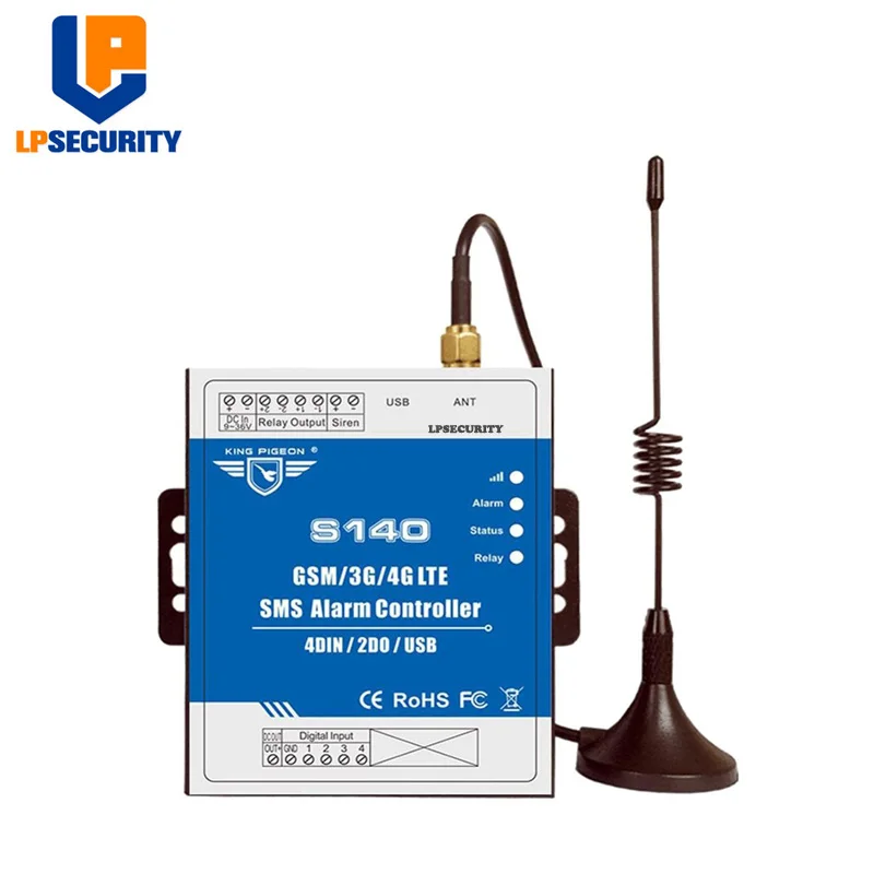 LPSECURITY S140 GSM/3g/4G RTU SMS контроллер сигнализации гидрологический мониторинг автоматический регулятор уровня воды