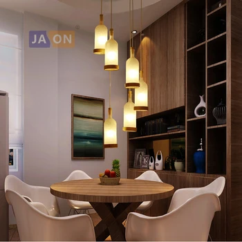 

led e27 Nordic Wooden Iron Glass Bottle LED Lamp LED Light.Pendant Lights.Pendant Lamp.Pendant light For Dinning Room