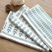 Льняная салфетка Настольный коврик листья японский-стиль посуда аккуратно помещенный украшение кухонного стола Чашка мягкая ткань