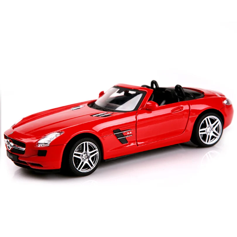 

1/24 Simulation SLS AMG Sports Car Alloy Automobile Model Coupe Toy Vehicles Genuine License Collection Gift Kids Children Toys
