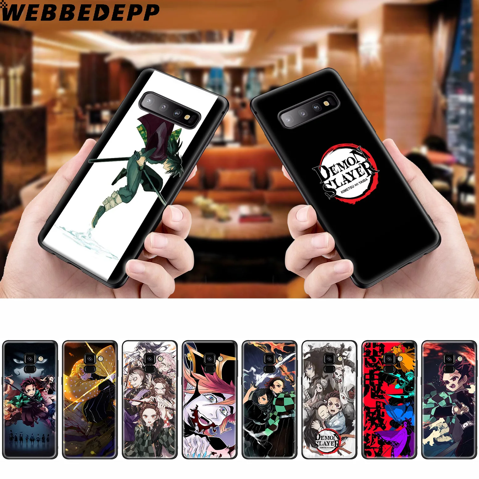 WEBBEDEPP Demon Slayer Kimetsu no Yaiba силиконовый чехол для Samsung Galaxy A3 A5 A6 A7 A8 A9 A10 A20 A30 A40 A50 A70 M10 M20 M30