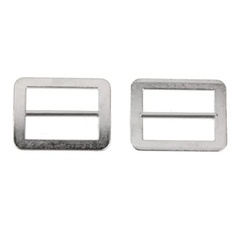 10pcs Adjustable Zinc Alloy Tri-glide Buckles 25mm Webbing Slider Silver For Backpack Straps