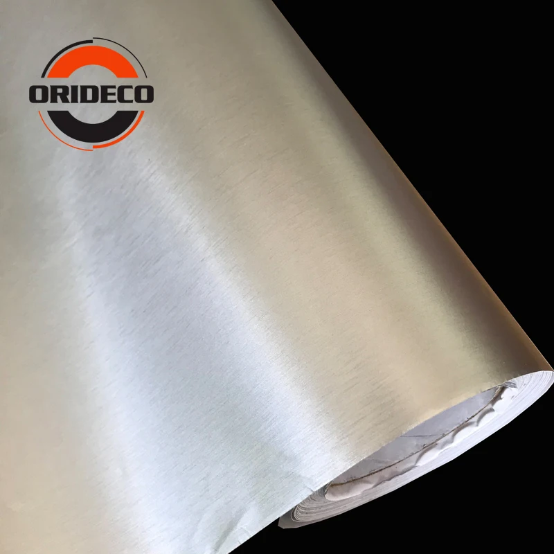 silver chrome brushed metallic vinyl wraps 4