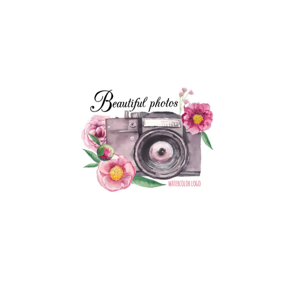Flower Camera Print On Patches Accessory For DIY Clothing Decoration A-level Washable Stickers