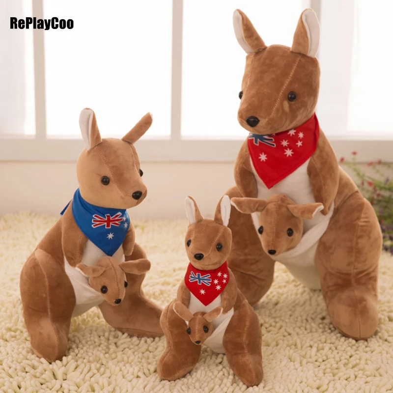 

Cute Kangaroo Plush Toys Doll Soft Toy Kangaroos Brown Stuffed High Quality Animals Bicho De Pelucia Gifts For Birthday