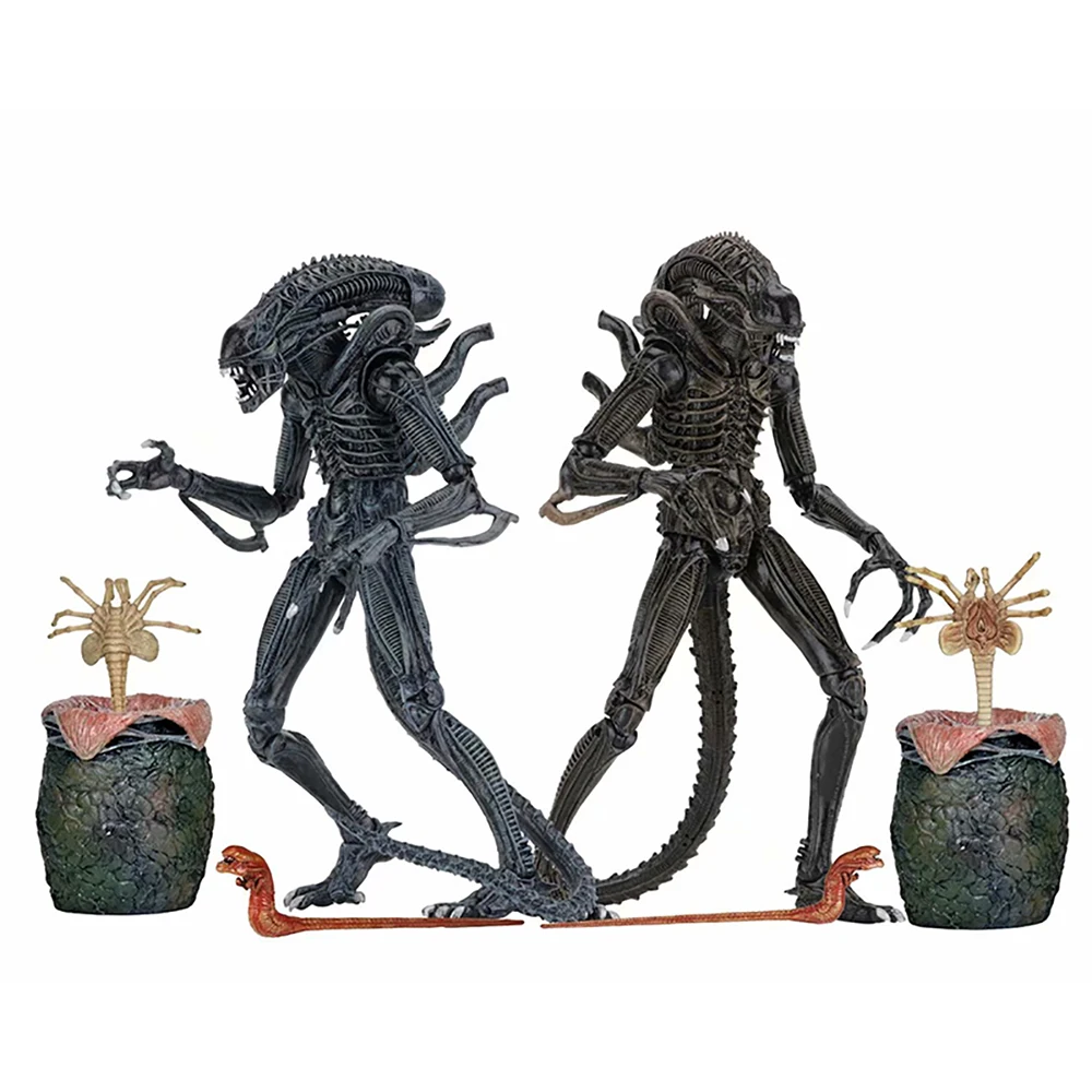 4pcsset Aliens Xenomorph 1986 Alien Eggs Facehuggers Chestburster PVC Action Figure Collectible Model Toy  (1)
