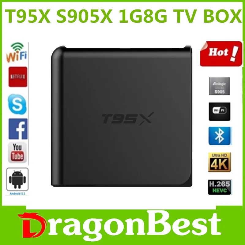T95X Amlogic S905X 1G 8G Quad Core UHD 4K M Android 6 0 font b Smart
