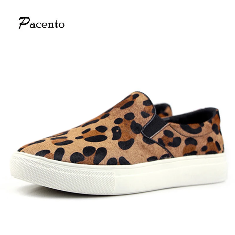 

2016 PACENTO Shoes Woman Flats Heels Round Toe Genuine Leather Horsehair Loafer Shoes Slip on Creepers Flat Shoes Women Zapatos