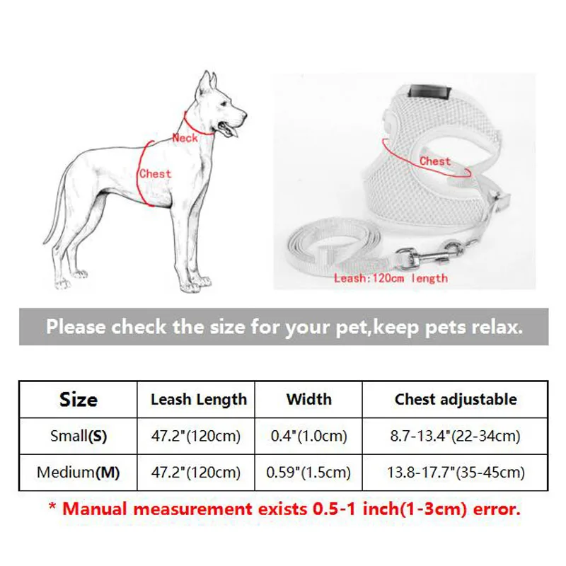 Мягкий сетчатый жилет для маленьких собак, шаговый ремень для прогулок, поводок, ошейник, набор для чихуахуа, йоркширского терьера, arnes perro gato correa 30E