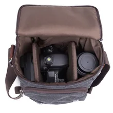 Ретро холщовые сумки для фото и видео чехол для путешествий водонепроницаемые сумки на плечо винтажные сумки для SLR фотосъемки для цифровой камеры