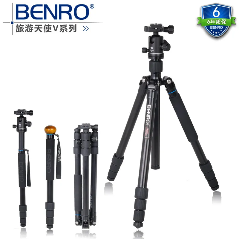 DHL Benro A2282TB1 алюминиевый монопод штатив + шаровая Головка Alpenstock 3 в 1 Максимальная