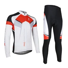 Высококачественные велосипедные комплекты весна лето осень мужские с длинным рукавом велосипед Велоспорт Джерси куртка набор или Униформа Clothin