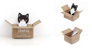 Kawaii Мультяшные животные Кот закладки с принтом книги маркер страницы Канцтовары