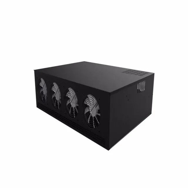 Cheap 8 Graphics Server 1 Generation Server Chassis Single ATX Power Supply with 7 Cooling Fan 8GPU Mining Machine Chassis Cheap 8 Graphics Server 1 Generation Server Chassis Single ATX Power Supply with 7 Cooling Fan 8GPU Mining Machine Chassis