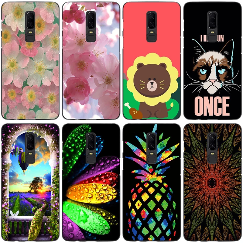 For Oneplus 6 case Soft TPU Silicon Cover For Oneplus 6 Case For One Plus 6 Phone Case For Oneplus 6 Protector Case