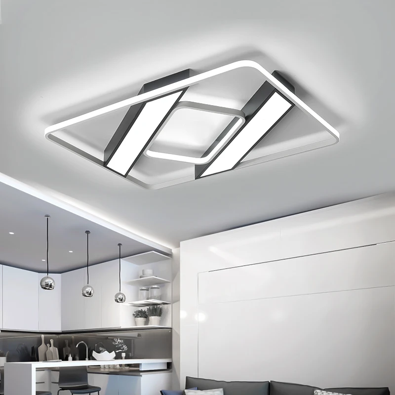 

Modern LED Ceiling Lights for Living room Bedroom Kitchens Rectangle LED Ceiling Lamp bedroom Lights 110V 220V Ceiling Lights
