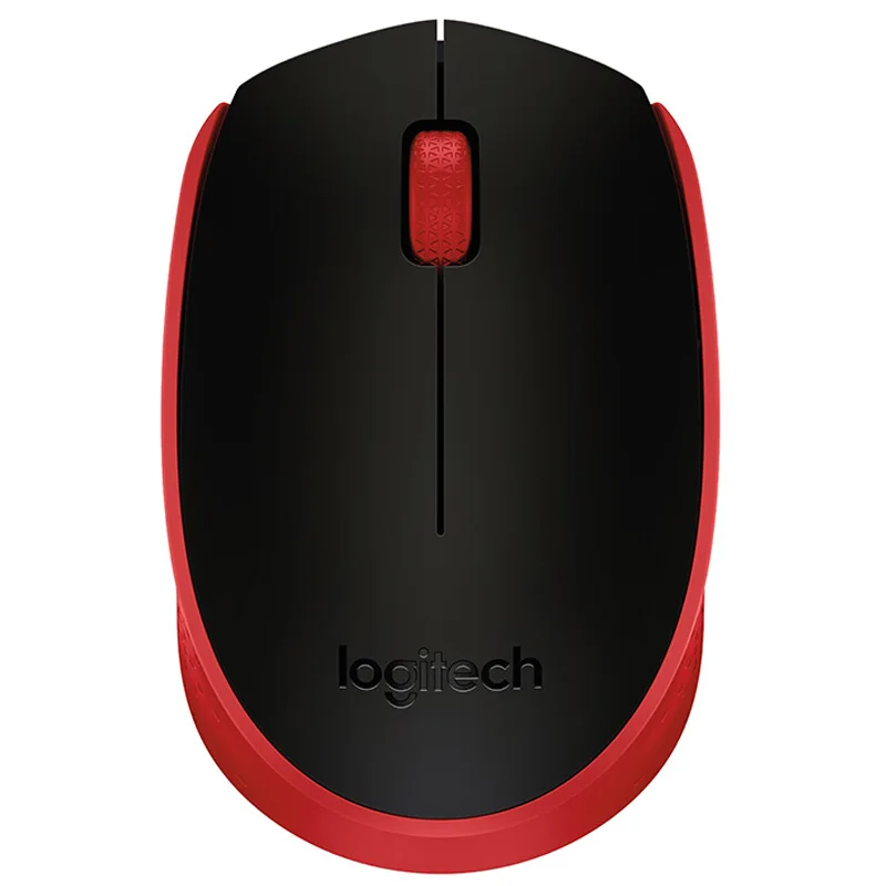 Оригинальная Беспроводная игровая мышь logitech M171 2,4 ГГц с нано-приемником 1000 dpi для ПК/ноутбука - Цвет: Красный