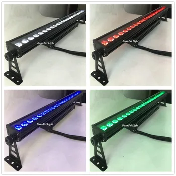 

(Flightcase) 8pcs 24x10w rgbw 4in1 led wall washer light dmx ip65 led bar rgbw