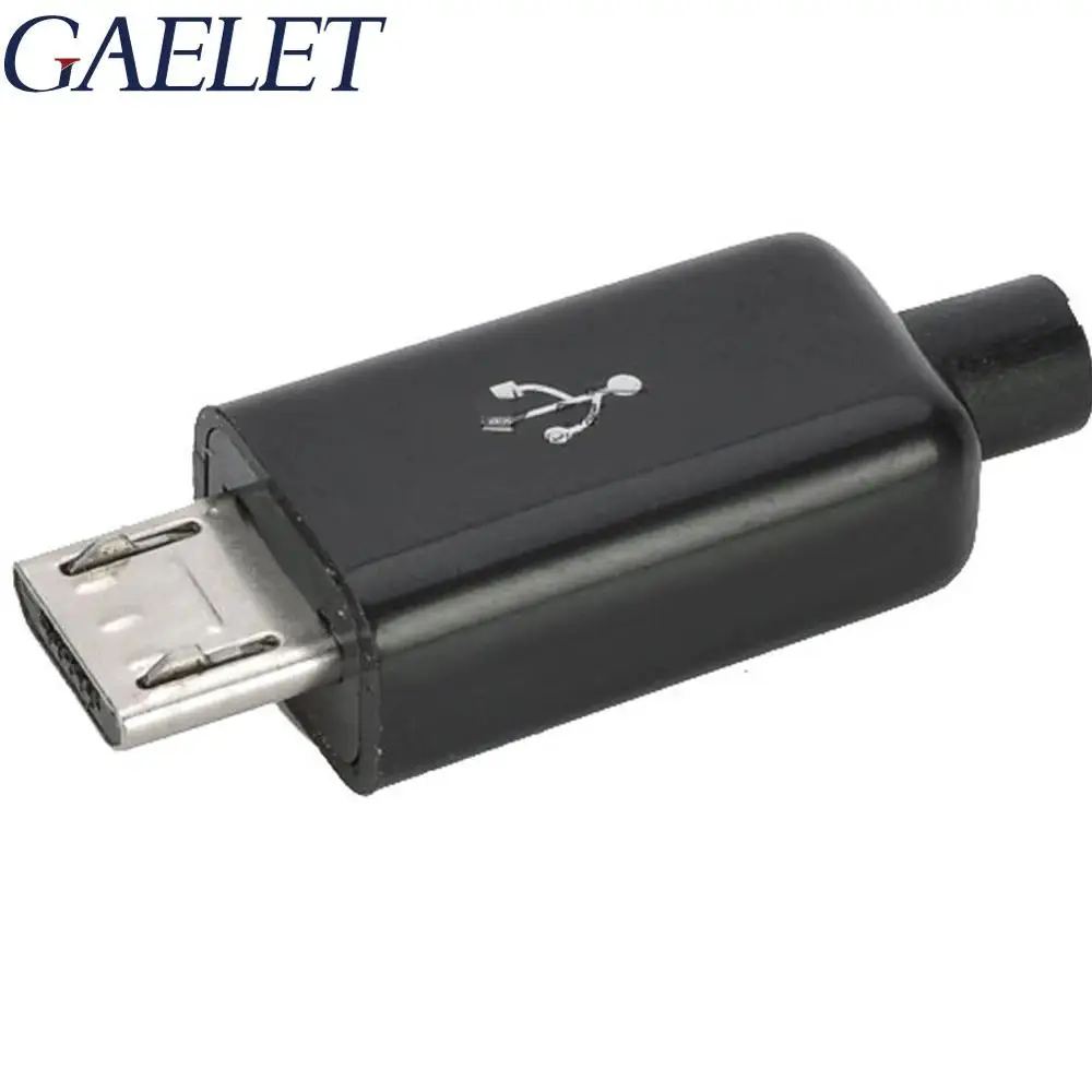 

Micro USB Connector Male Plug Connectors Black Micro USB ConnectorMale USB Plug Socket Connector XF30