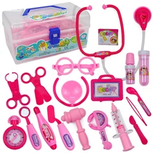 18 шт. Набор доктора для детей с коробкой для рук, Детские ролевые игры, игрушки для девочек, имитационная Больничная медицинская DS3, детские игрушки для девочек