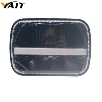 

Yait DOT approved 5 x 7inch Rectangular LED Headlight w/DRL Turn Signal for Jeep Wrangler YJ Cherokee XJ Trucks Offroad Headlamp