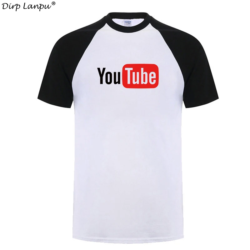 

Cool Youth Short Sleeve Tshirt Men/Woman Clothes YouTube Logo Print Cotton Funny O-Neck T Shirt Men Free shipping #02