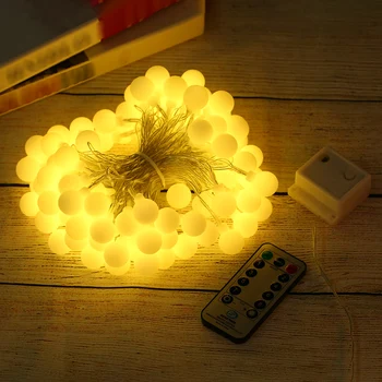 

Tomshine 100LED Globe String Ligh 13M/42.7Ft 3.6W t with Remote Control 8 Different Lighting Modes Timer Timing Setting Time