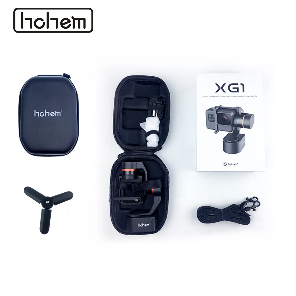 Hohem XG1 классический переносной карданный 3-осевой стабилизатор Bluetooth Управление для DJI Osmo экшн Камера Gopro Hero 7/6/5 SJCAM Yi 4K