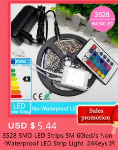 Новое поступление DC12V Светодиодная лента 5050 SMD 5 м 300led 60led/M Водонепроницаемая гибкая светодиодная лента для украшения помещений Природа/теплый белый