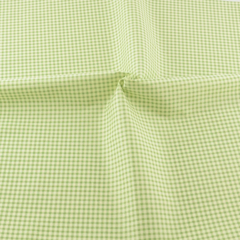 Хлопковая ткань стеганое постельное белье украшение зеленая клетчатая ткань дом текстиль швейная ткань Ремесленная Teramila ткани Tecido пэчворк