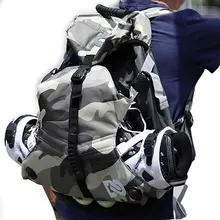 2 шт квадроцикл и роликовые коньки мешок двойной рюкзак для роликовые коньки обувь открытый снаряжение для катания на роликах