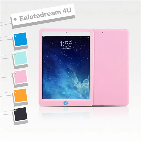 Мягкий цветной чехол Suger для iPad Air 2 Air2 силиконовый защитный A1566 A1567 air планшета|cover