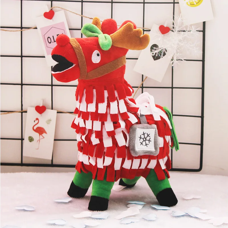 

Fortnight Game Llama Plush Figure Christmas Video Game Troll Stash Llama Alpaca Rainbow Horse Phone Lanyards Stuffed Toy Gift