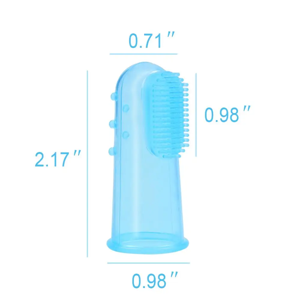 1 компл. мизинце Зубная щётка Еда Класс Силиконовые мягкие щетинки Детские устные массажер с коробкой Ассорти Цвета 4 шт. BPA