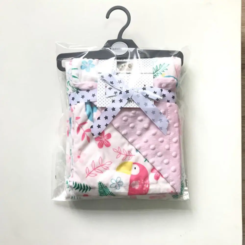 Одеяло для новорожденного пеленать обертывание очень мягкий детский мягкое ворсовое одеяло животное Манта bebe cobertor bebe - Цвет: 019