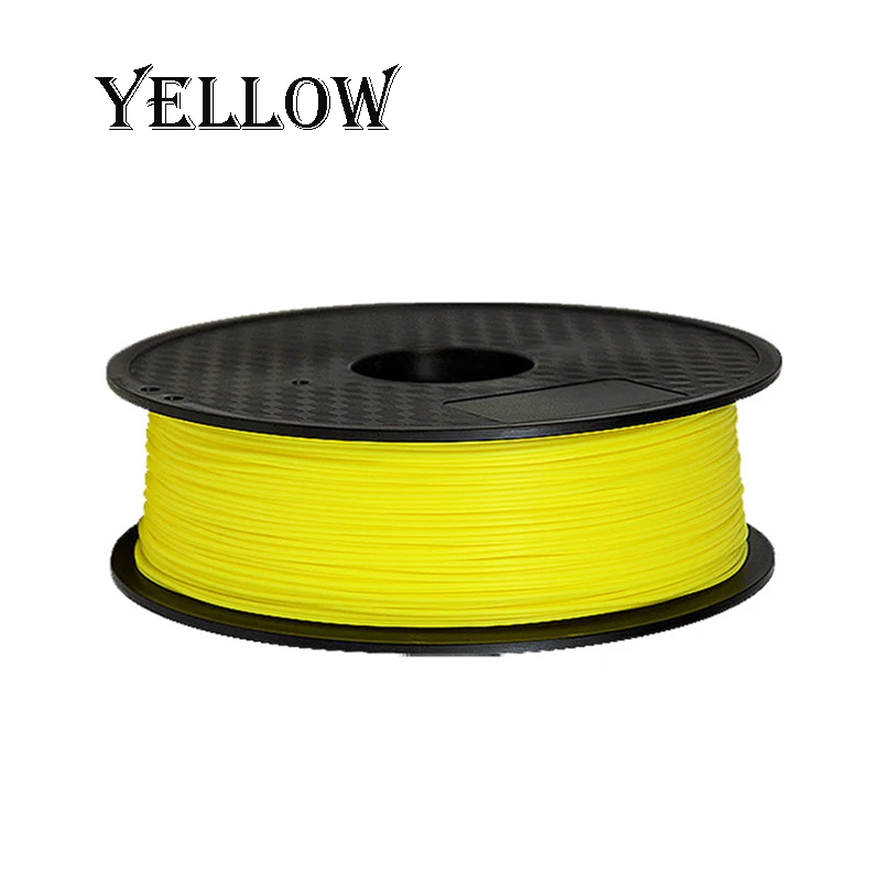 Нить для 3D-принтера PLA ABS 1,75 мм 1 кг белый черный красный синий розовый зеленый фиолетовый желтый натуральный прозрачный - Цвет: ABS Yellow