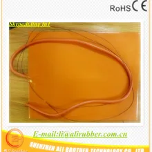 Силиконовый нагреватель 3D-принтеры обогреватель 300*400*1,5 мм 12 v 360 w adhesive1side 1000 мм привести выходят из короткую сторону 100 к термистор