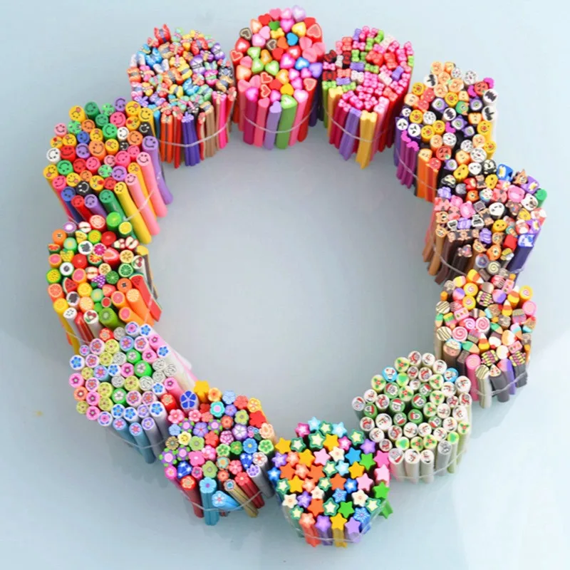 50pcs/set Soft pottery Fruit rose flower star for slime toys DIY slime Accessories Supplies Decoration kids gift toys