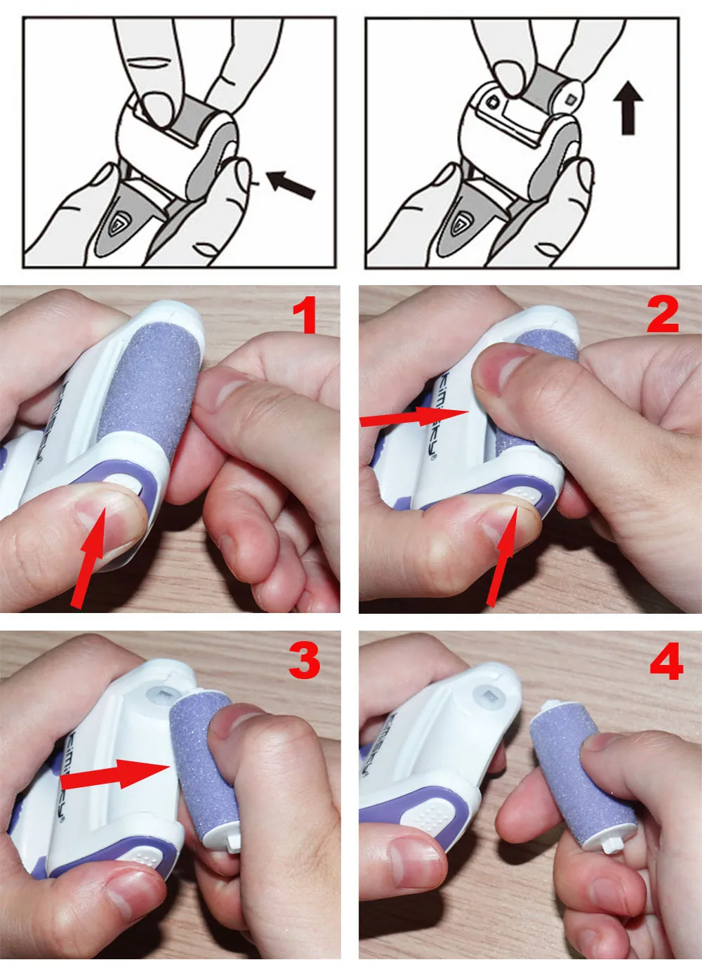 Ferramenta de Cuidados com os Pés Kimisky Azul Recarregável Pedicure Cuidados Pessoais pé Esfoliante Elétrica Ferramentas 6 ps Cabeças Rolo 27 os pés pedicure cuidados pessoais pé esfoliante