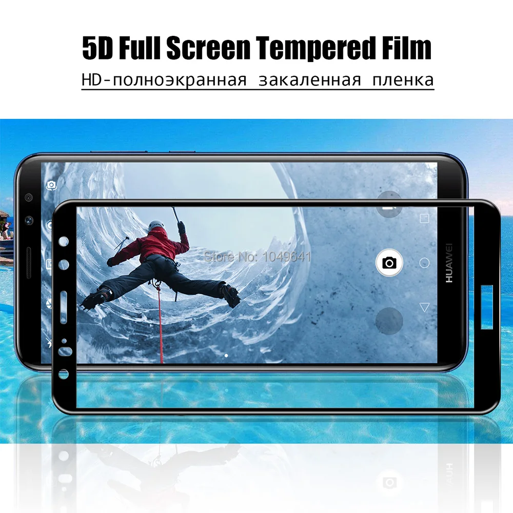 KHW1829_2_5D Full Screen Tempered Glass for Huawei Mate 10 Lite Honor 9i Nova 2i