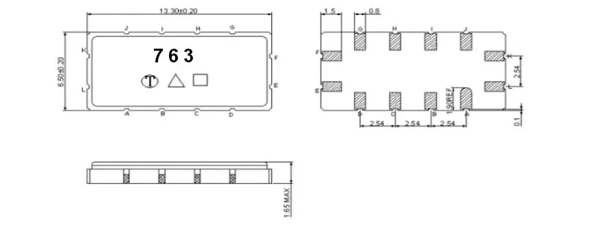 

Free Shipping! New Original TB0763A TB0763 TB 0763A 763 IF SAW Filter 120MHz(BW=15MHz) SMD 13.3X6.5mm 5pc/1lott
