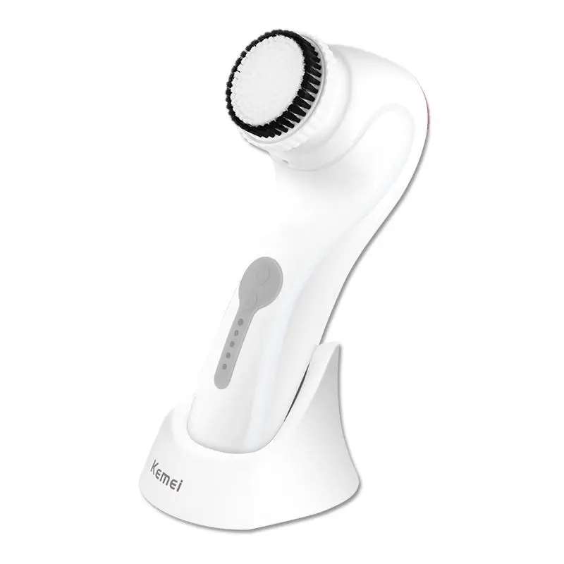 

Kemei KM-6066 Waterproof Ultrasonic Electric Facial Body Cleaning Brush Facial Care Tools