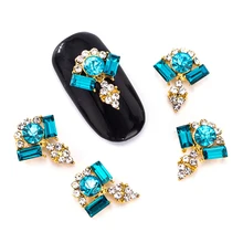 Blueness 10 шт./лот 3D украшения для дизайна ногтей 3 цвета золотые Серебристые блестящие стразы для дизайна ногтей Mix Gem Beauty кристаллы инструменты