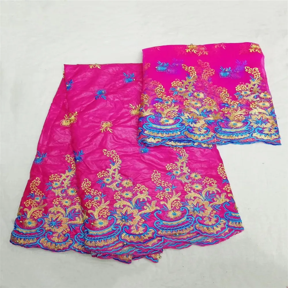 

New Hot sale bazin riche getzner 2018 high quality colorful bazin riche fabric beaded fabric for women dress GF235-2