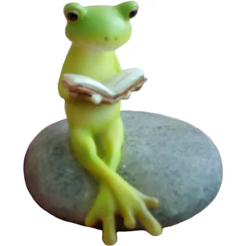 

Pastoral little frog resin ornaments creative micro landscape cute animal home accessories gift