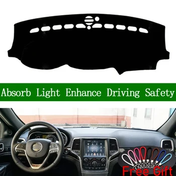 

For Jeep Grand Cherokee SRT 2014-2018 Dashboard Cover Sun Shade Non-slip Dash Mat Pad Carpet Car Stickers Interior Accessories