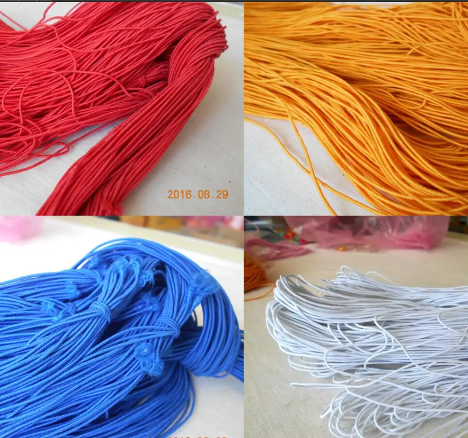 

DIY 12 Colors 24meter 1MM Beading elastic Stretch Cord Beads Cord String Strap Rope For Bracelet Making