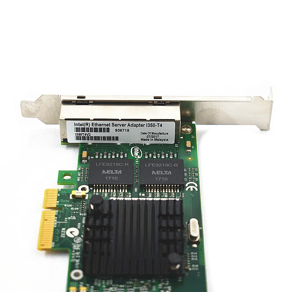 Сетевая карта для сервера FANMI I350 T4 4 порта Gigabit Ethernet PCI Express X4 intel I350AM4|3G модемы| |