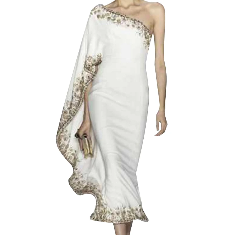 CHICEVER кружевное бальное платье для женщин асимметричный воротник с открытыми плечами Половина рукава оборками тонкие женские платья модные новые летние