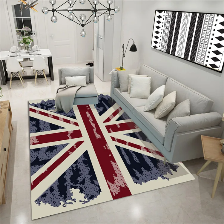 RULDGEE Printing 3D Carpet Home Outdoors Alfombra Picnic Mat Polyester Fiber Living Room Floor Area Rug Bathroom Decorative Pad